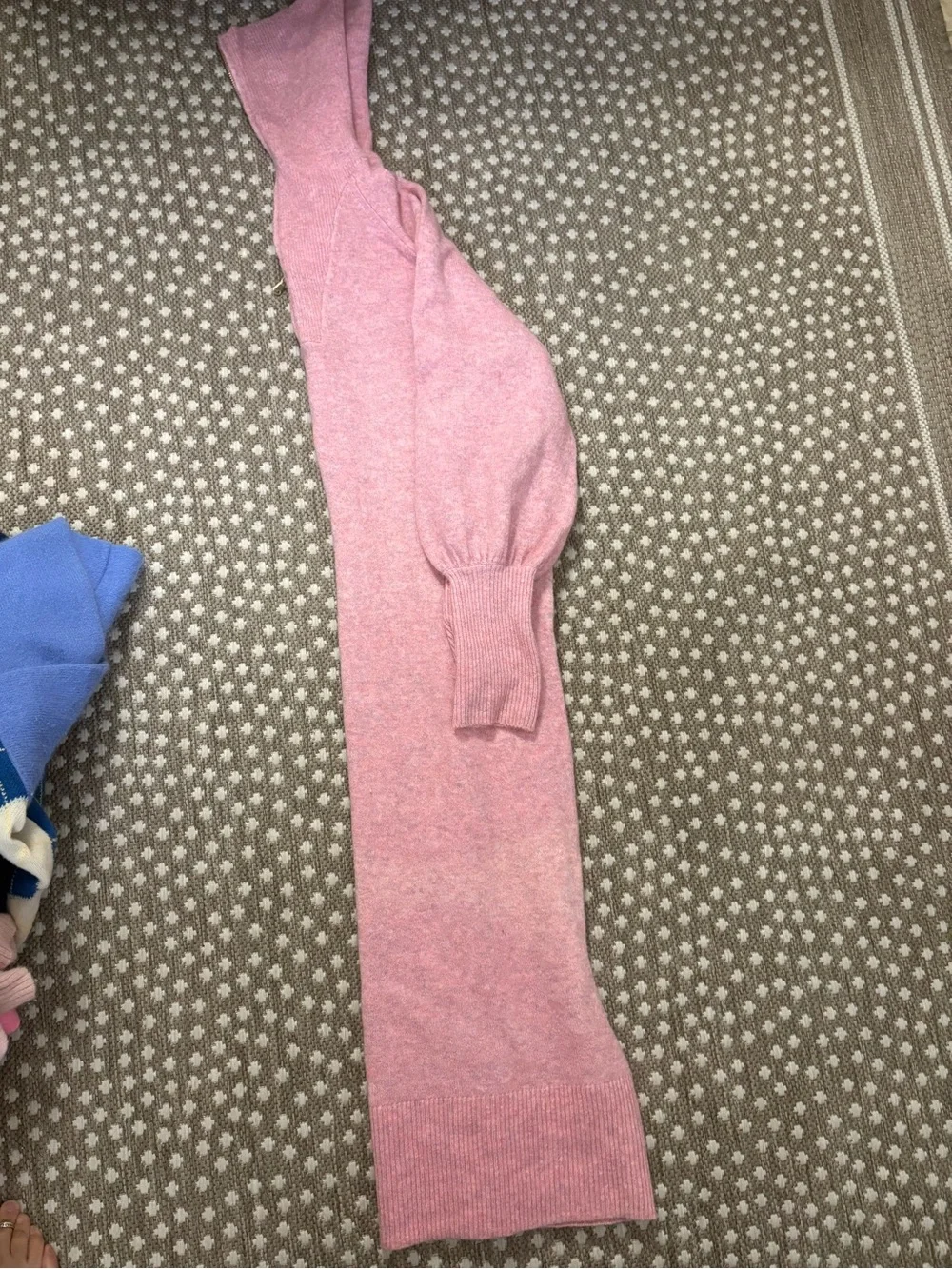 J. Crew Pink Half-Zip Hoodie sweater dress